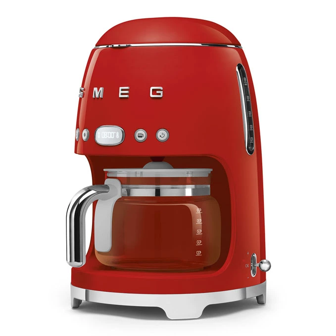 Smeg cafetera de goteo color rojo