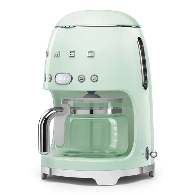 Smeg cafetera de goteo color verde agua